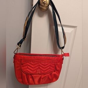 Lug Vibrant Red Quilted Shoulder Bag